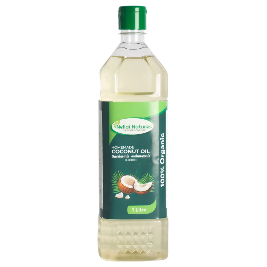 Nellai Natures Coconut Oil, 1 Litre bottle