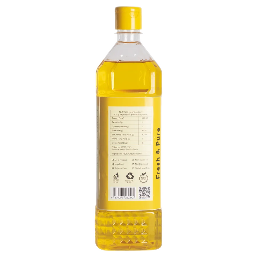 Groundnut Oil - side view 2