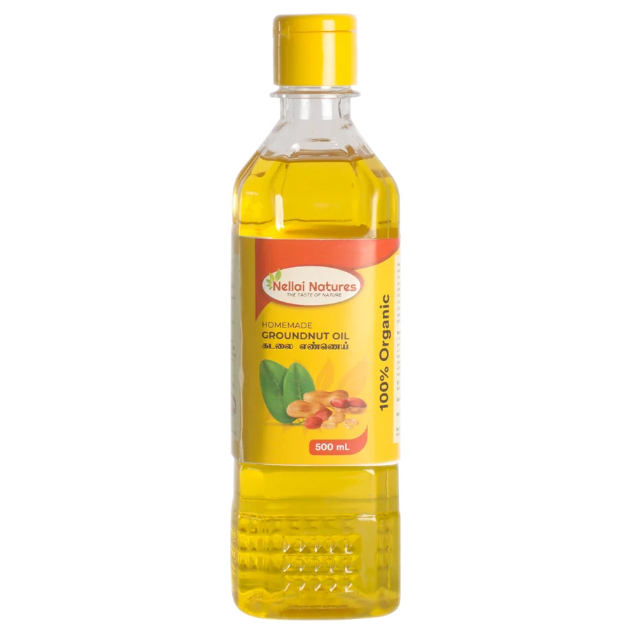 Nellai Natures Groundnut Oil, 500ml bottle