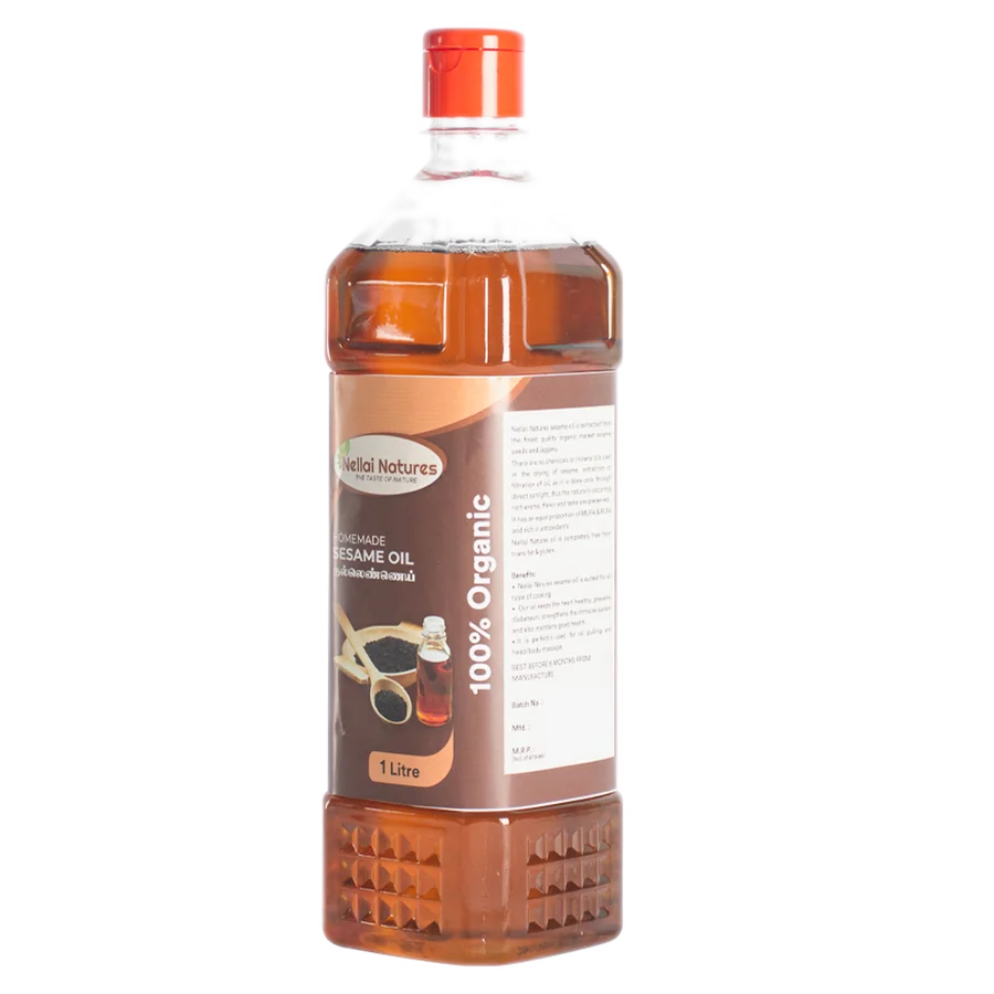 Sesame Oil - label view